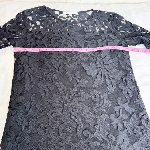 Alexis Eloy Ruffle Hem Lace Dress Bell Sleeve in Black Size XS - Picture 7 of 13